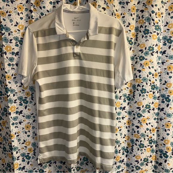 Nike Golf Dri Fit Striped Polo - Picture 1 of 5